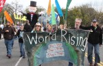 Stop TPP, TiSA and TTIP protest Earth Rising