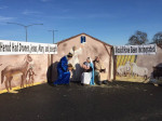 Nativity Scene at Hancock Drone base in Syracuse 12-24-16