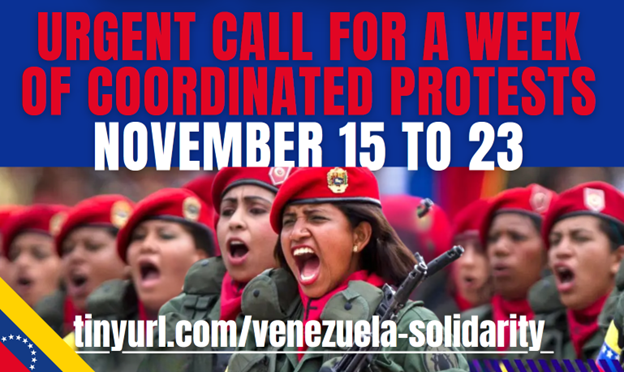 No War On Venezuela: Week Of Coordinated Protests – Nov. 15 To 23