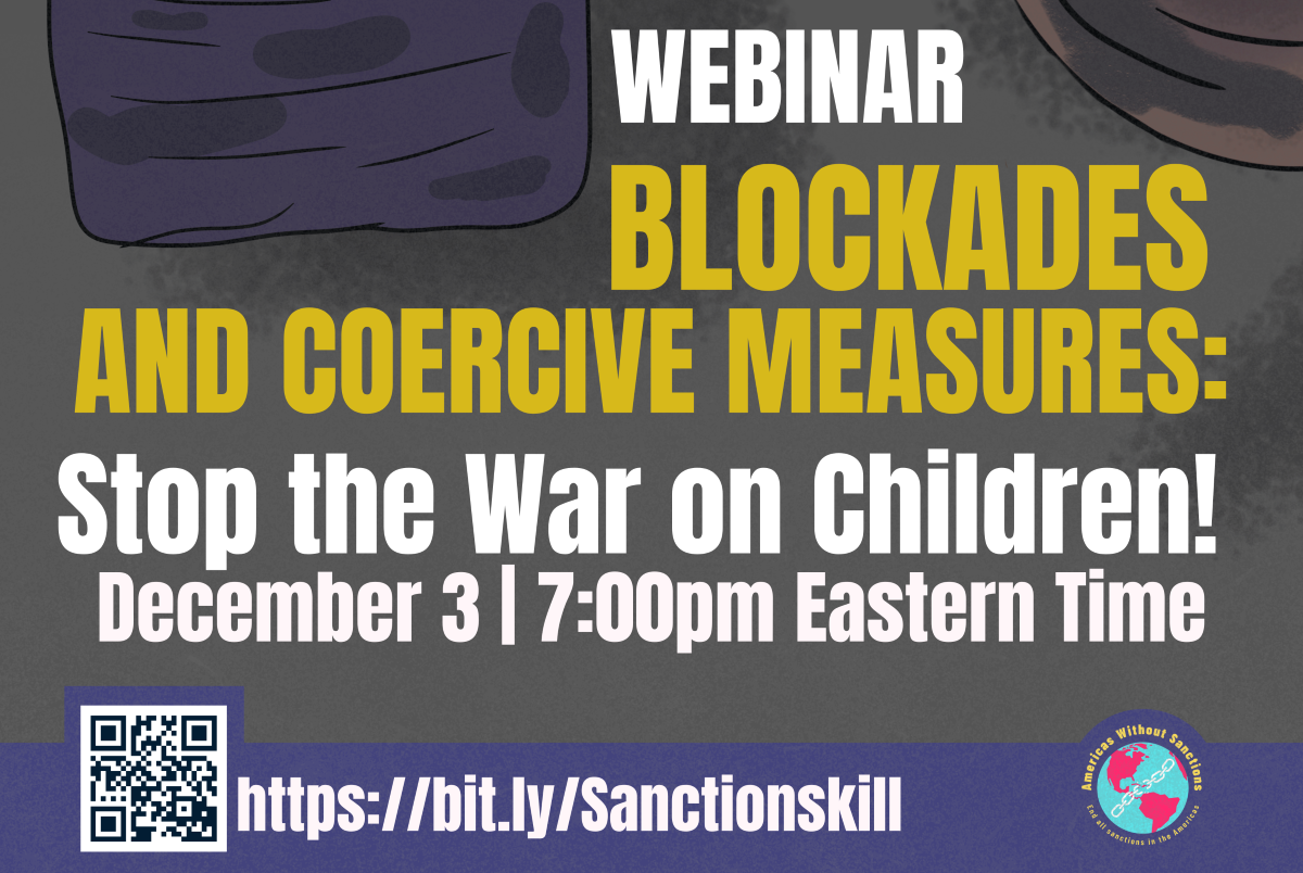 Health Professionals: ‘Sanctions Kill More People Than War, Mostly Children’